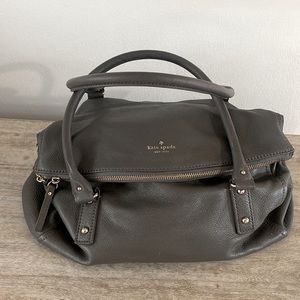KATE SPADE New York“Cobble Hill Leslie” Satchel in storm grey
